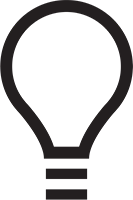 Grafisk ikon af en el pærer