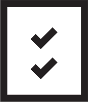 Grafisk ikon af test resultater 